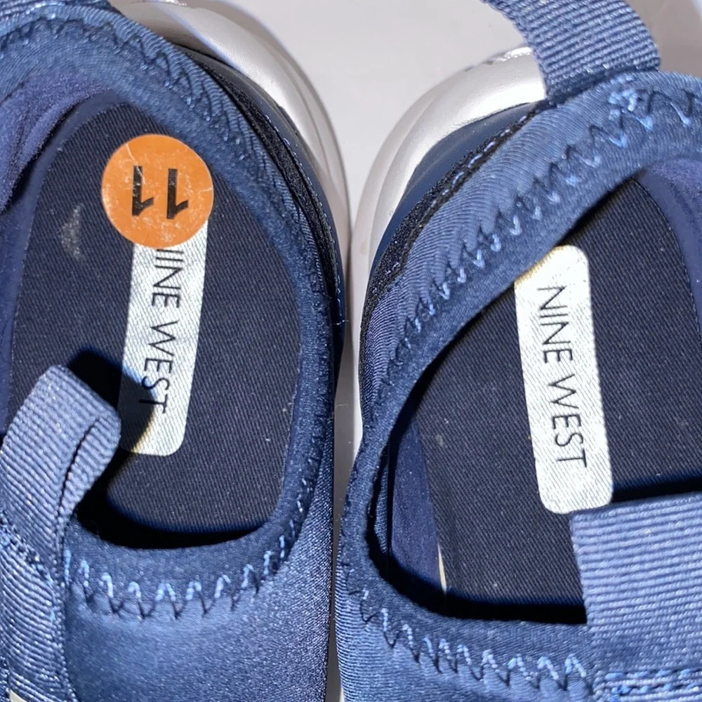 Nine West Navy and White Slip-on Sneakers - Picture 8 of 8